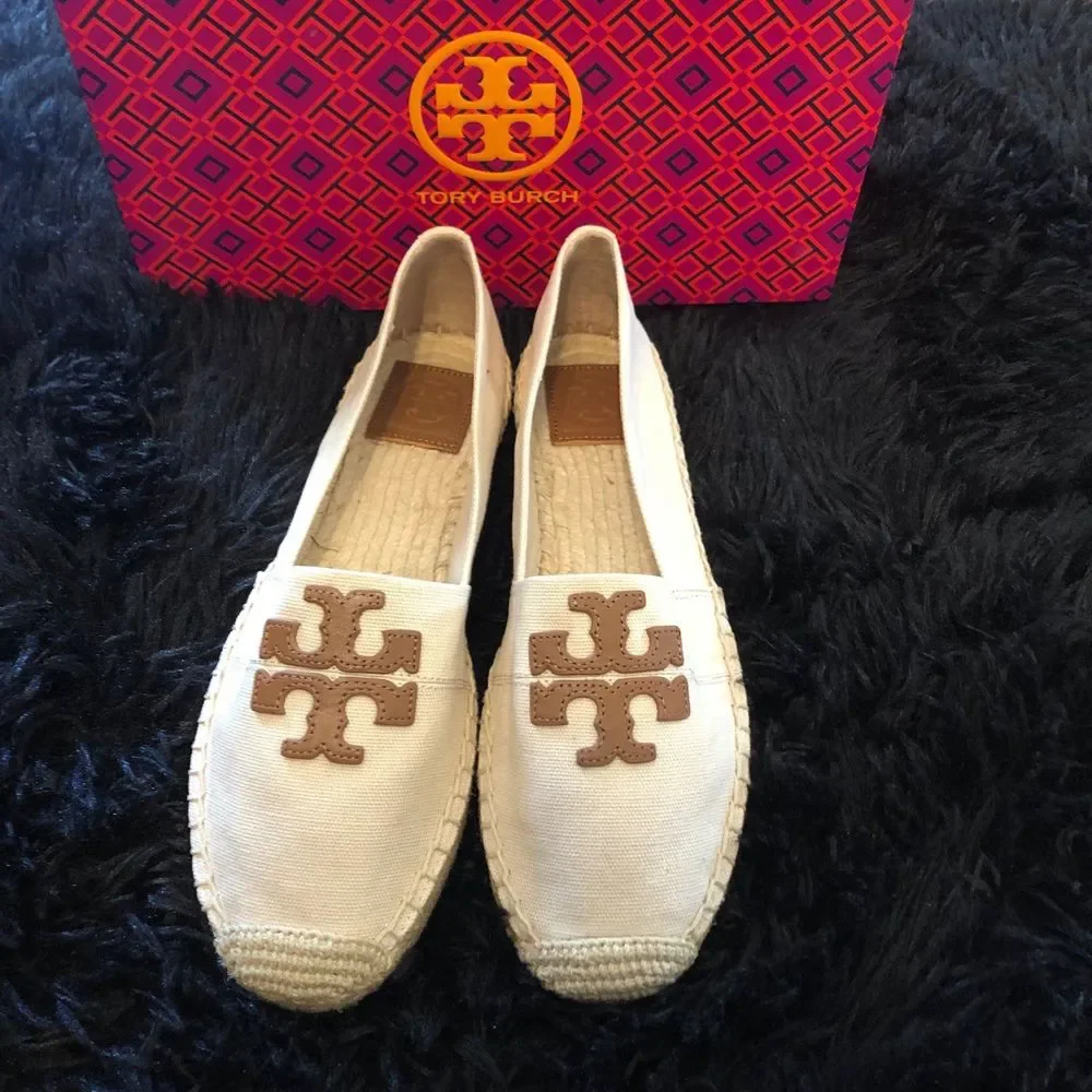 Tory Burch espadrilles flats loafers slip on shoes women’s 7 new - Picture 2 of 6
